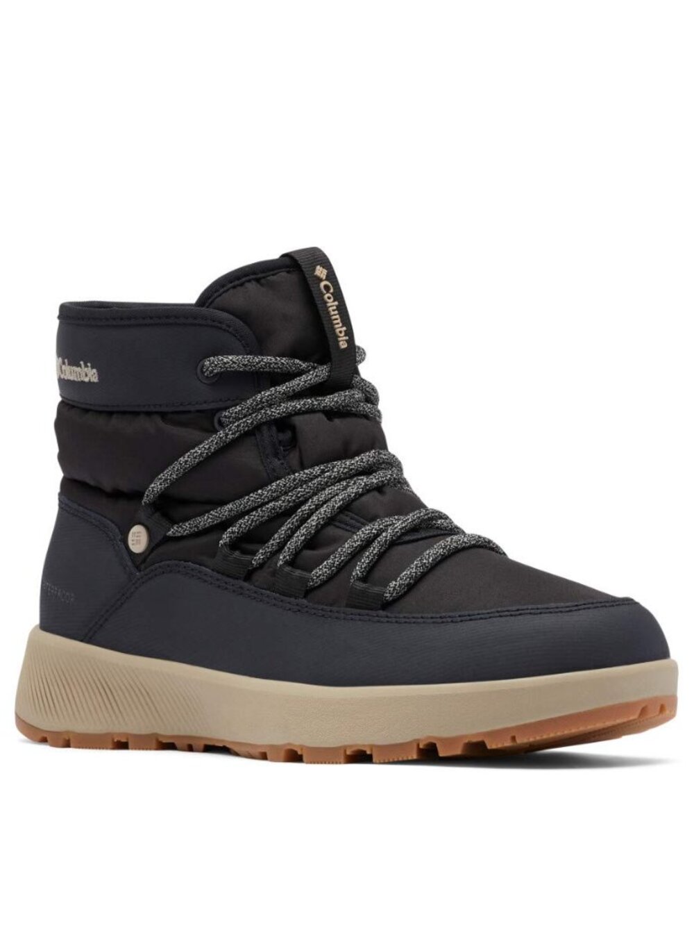 Columbia Women's Navy Black Slopeside Village Omni Mid Snow Boots Size 8
